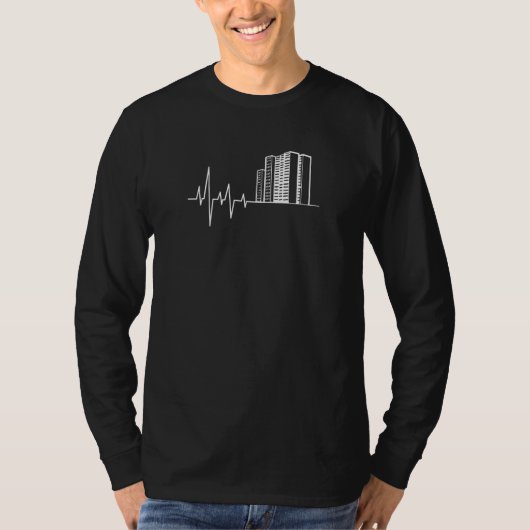 Architect Hartslag Huizen T-shirt (Voorkant)