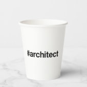 ARCHITECT Hashtag Papieren Bekers (Voorkant)