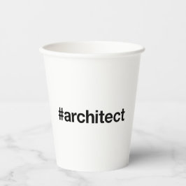 ARCHITECT Hashtag Papieren Bekers