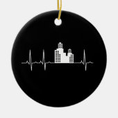 Architect Heartbeat Houses Architect Gift Keramisch Ornament (Voorkant)