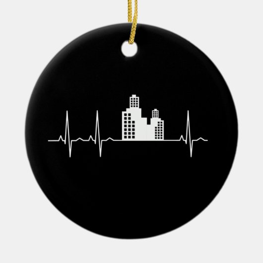 Architect Heartbeat Houses Architect Gift Keramisch Ornament (Voorkant)