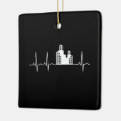 Architect Heartbeat Houses Architect Gift Keramisch Ornament (Links)