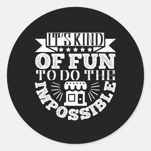 Architect - Het is een soort vun om het onmogelijk Ronde Sticker (Voorkant)