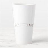 ARCHITECT Hoge Latte Mok / Sepia (Voorkant)