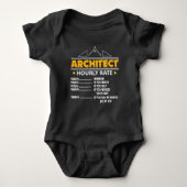 Architect Hourly Rate Funny Handyman Romper (Voorkant)