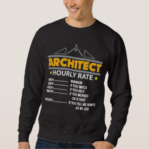 Architect Hourly Rate Funny Handyman Trui