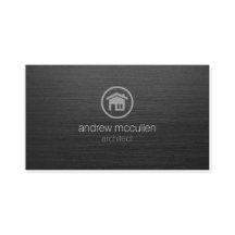 Architect House Icon Donker geborsteld metaal