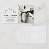 Architect Huis Logo | Sleutels Visitekaartje (Voorkant / Achterkant)