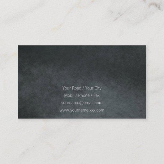 Architect | Huishoudens Visitekaartje (Achterkant)