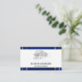 architect | Huisvestingsblauwdrukken Visitekaartje (Staand voorkant)