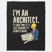 Architect - Ik ben architect Fleece Deken (Voorkant)