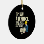 Architect - Ik ben architect Keramisch Ornament (Rechts)