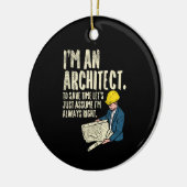 Architect - Ik ben architect Keramisch Ornament (Links)
