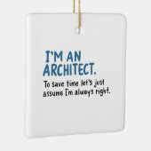 Architect - Ik ben architect Keramisch Ornament (Rechts)
