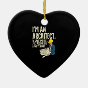 Architect - Ik ben architect Keramisch Ornament