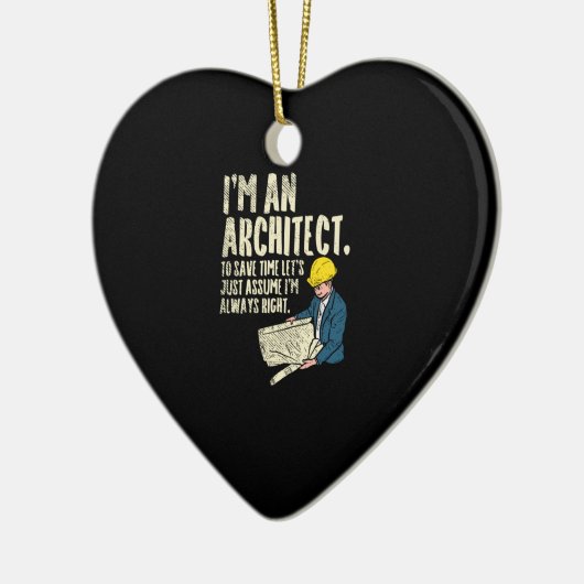 Architect - Ik ben architect Keramisch Ornament (Links)