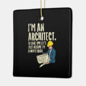 Architect - Ik ben architect Keramisch Ornament (Links)