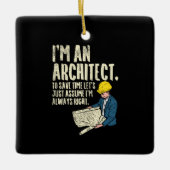 Architect - Ik ben architect Keramisch Ornament (Voorkant)