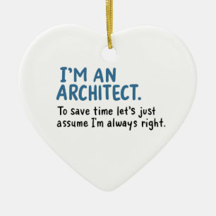 Architect - Ik ben architect Keramisch Ornament