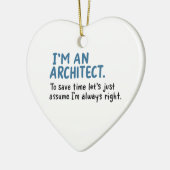 Architect - Ik ben architect Keramisch Ornament (Links)