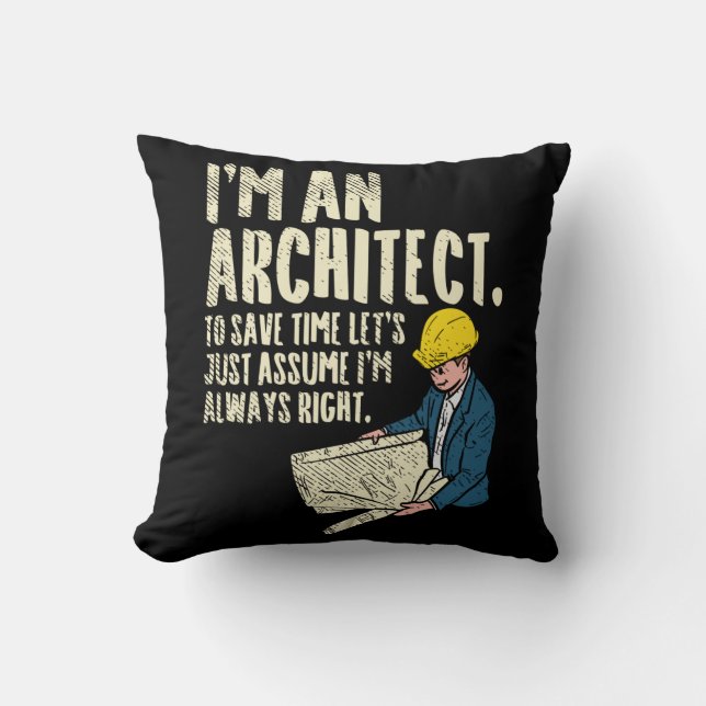 Architect - Ik ben architect Kussen (Voorkant)