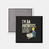 Architect - Ik ben architect Magneet (Voorkant / Achterkant)