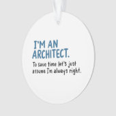 Architect - Ik ben architect Ornament (voorkant)