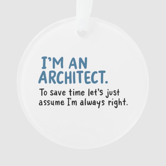 Architect - Ik ben architect Ornament (voorkant)
