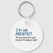 Architect - Ik ben architect Sleutelhanger (Voorkant)