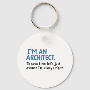 Architect - Ik ben architect Sleutelhanger