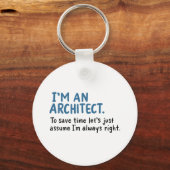 Architect - Ik ben architect Sleutelhanger (Voorkant)