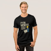 Architect - Ik ben architect Tri-Blend Shirt (Voorkant volledig)