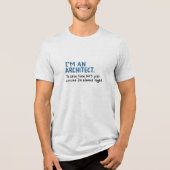 Architect - Ik ben architect Tri-Blend Shirt (Voorkant)