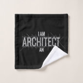 Architect - Ik Ben Een Architect Badhanddoek Bad Handdoek (Wasdoekje)