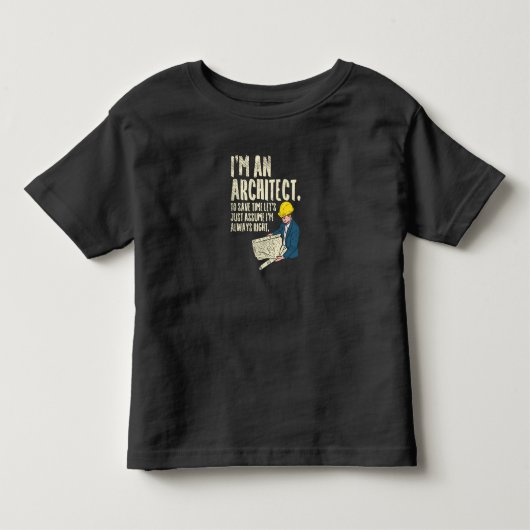 Architect - Ik Ben Een Architect Kinder Shirts (Voorkant)