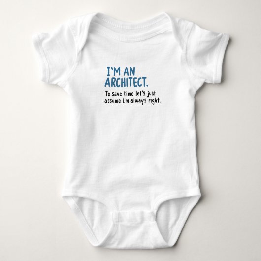 Architect - Ik Ben Een Architect Romper (Voorkant)