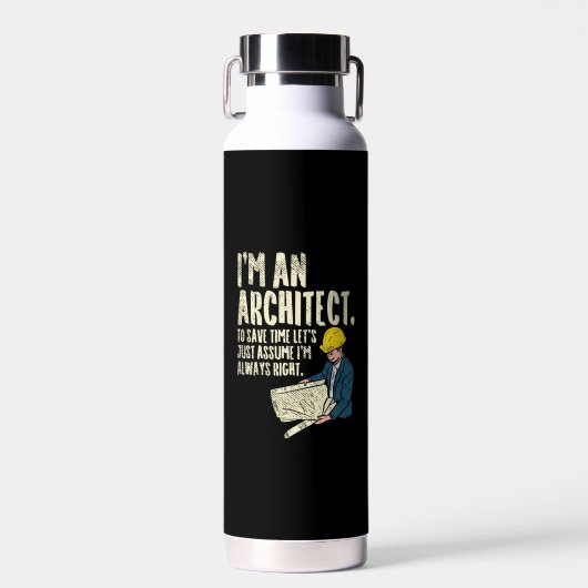 Architect - Ik Ben Een Architect Waterfles (Voorkant)