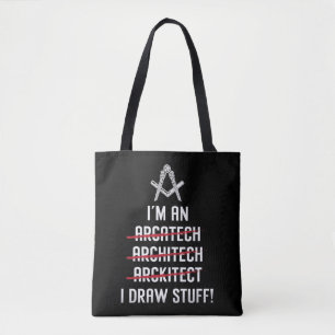 Architect Ik ben een ik teken dingen Job Architect Tote Bag