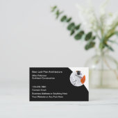 Architect in de bouw Visitekaartjes (Staand voorkant)