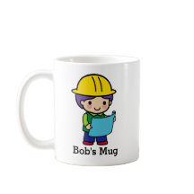 Architect Ingenieur Aannemer met Gele hardhat