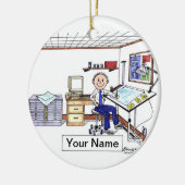 Architect/ingenieur - Mannelijk Keramisch Ornament (Links)