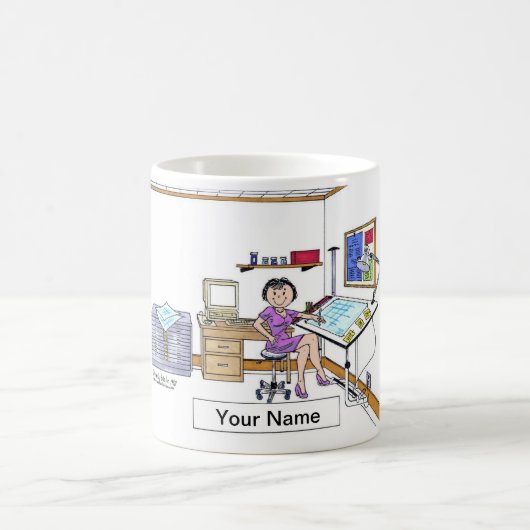 Architect - Ingenieur, Vrouw Koffiemok (Center)