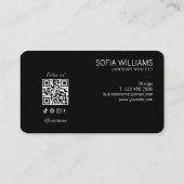 Architect Instagram Volg ons zwart-wit Visitekaartje (Achterkant)