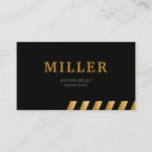 Architect Instagram volgen zwart en metallic goud Visitekaartje (Voorkant)