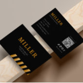 Architect Instagram volgen zwart en metallic goud Visitekaartje