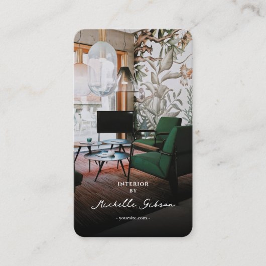 Architect Interieurontwerper Consultant Modern Bla Visitekaartje (Voorkant)