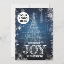 Architect Kerstmis Zakelijk Logo 