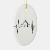 Architect - Kunstversleten huizen voor architect Keramisch Ornament (Rechts)