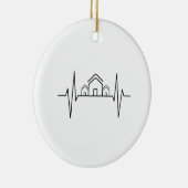 Architect - Kunstversleten huizen voor architect Keramisch Ornament (Rechts)