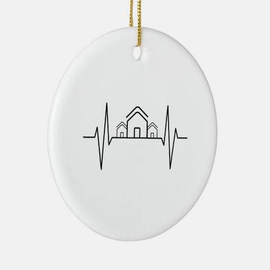 Architect - Kunstversleten huizen voor architect Keramisch Ornament (Rechts)